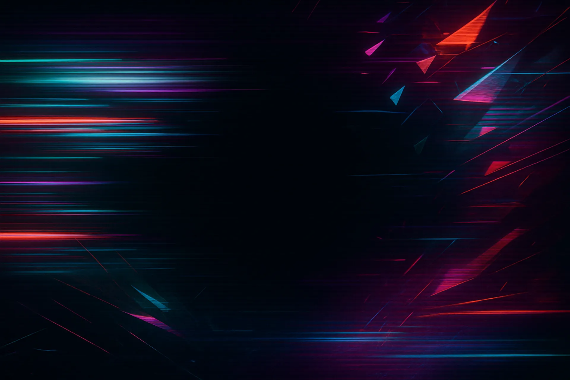 Cyan grid tunnel converging into a dark center pocket