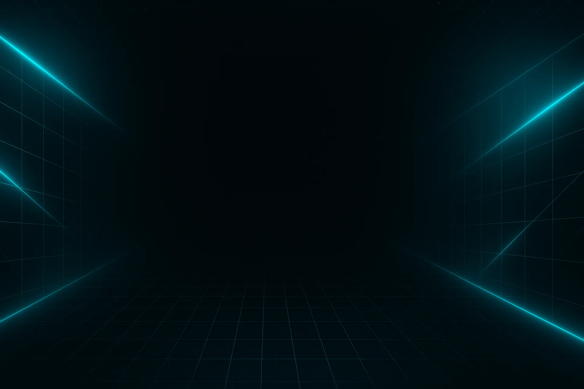 Cyberpunk glitch lights with scanline texture and negative space center